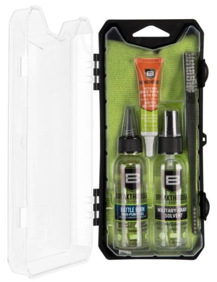 BREAKTHROUGH THE BASICS KIT - INCLUDES SOLVENT HIGH-PURITY OIL TOWEL BRUSH & GREASE SAMPLE PACKS BT-101 - Win Repeating Arms Promotion